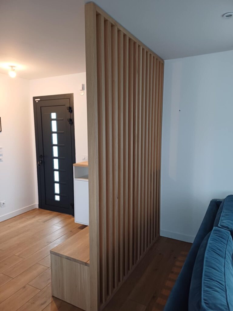 Claustra et meuble d'entrée
